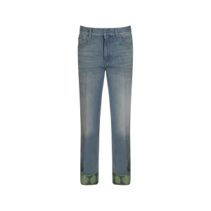 GREY COTTON DENIM JEANS