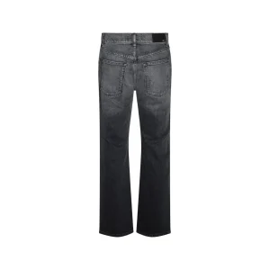 GREY COTTON DENIM JEANS
