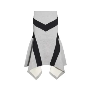 GREY COTTON SKIRT