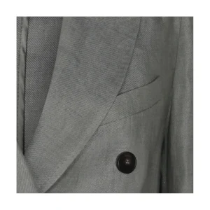 GREY LINEN CASUAL JACKET
