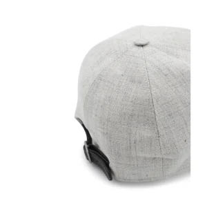 GREY LINEN HAT