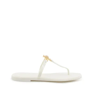 IVORY AND GOLD RUBBER ROXANNE JELLY FLATS