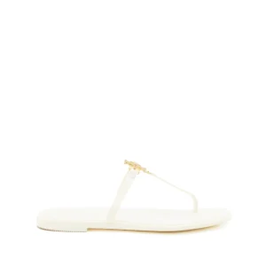 IVORY AND GOLD RUBBER ROXANNE JELLY FLATS
