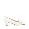 IVORY LEATHER PUMPS