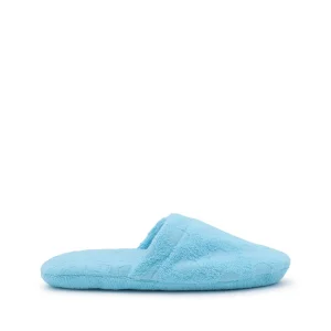 LIGHT BLUE COTTON ALLOVER POLKA DOTS HOME SLIPPERS