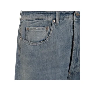 LIGHT BLUE COTTON DENIM JEANS