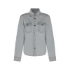 LIGHT BLUE COTTON DENIM SHIRT