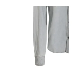 LIGHT BLUE COTTON DENIM SHIRT