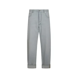 LIGHT BLUE COTTON PANTS