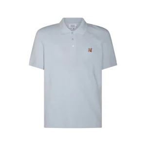 LIGHT BLUE COTTON POLO SHIRT