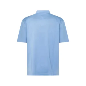 LIGHT BLUE COTTON POLO SHIRT