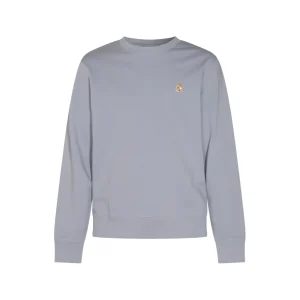 LIGHT BLUE COTTON SWEATSHIRT