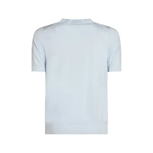 LIGHT BLUE COTTON T-SHIRT