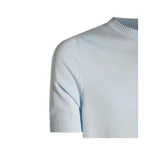 LIGHT BLUE COTTON T-SHIRT
