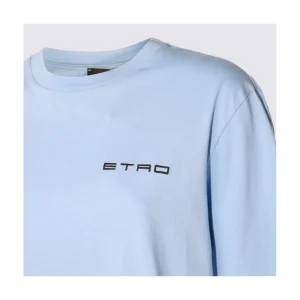 LIGHT BLUE COTTON T-SHIRT