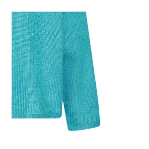 LIGHT BLUE SILK KNITWEAR