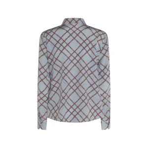 LIGHT BLUE SILK SHIRT