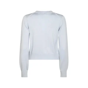 LIGHT BLUE WOOL CARDIGAN