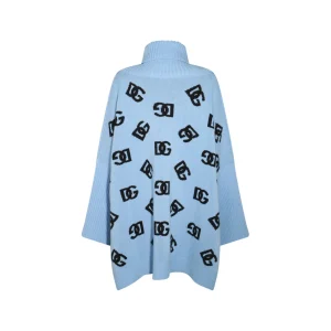 LIGHT BLUE WOOL DRESS