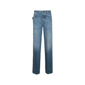 MID BLUE COTTON PANTS