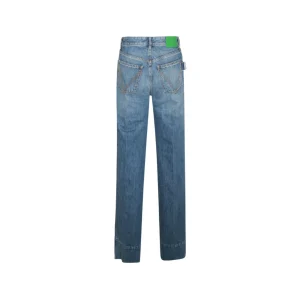 MID BLUE COTTON PANTS