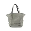 MILITARY GREEN COTTON TOTE