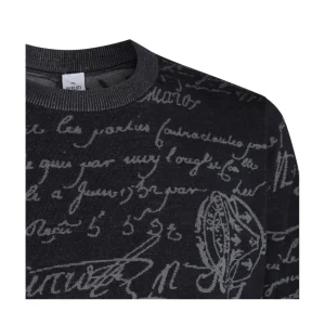NAVY AND GREY WOOL KNITWEAR