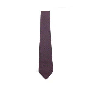 NAVY AND RED SILK TIE