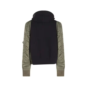 NAVY BLUE AND DARK GREEN SWEATSHIRT