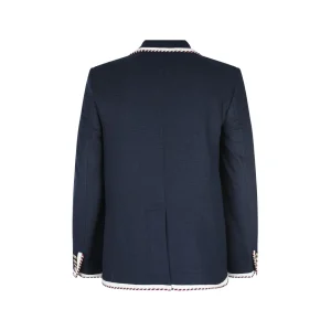 NAVY BLUE COTTON BLAZER