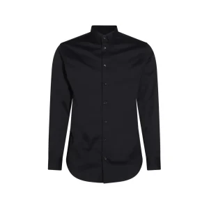 NAVY BLUE COTTON BLEND SHIRT