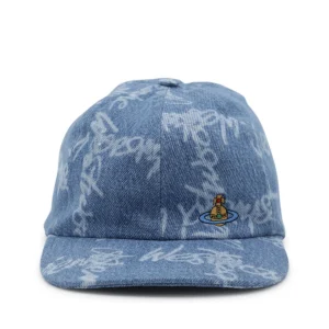 NAVY BLUE COTTON ORB BASEBALL CAP