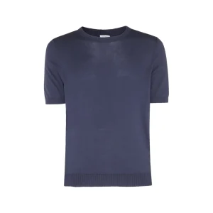 NAVY BLUE COTTON T-SHIRT