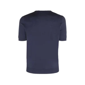 NAVY BLUE COTTON T-SHIRT
