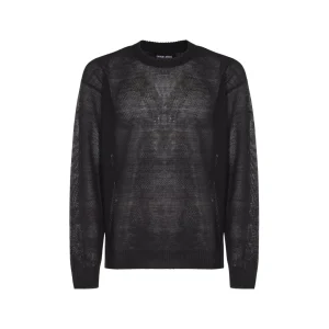 NAVY BLUE LINEN KNITWEAR