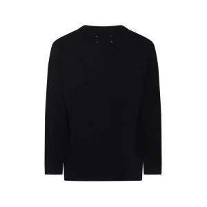 NAVY BLUE WOOL KNITWEAR