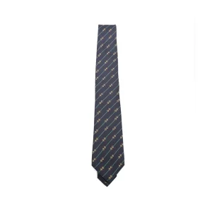 NAVY SILK TIE