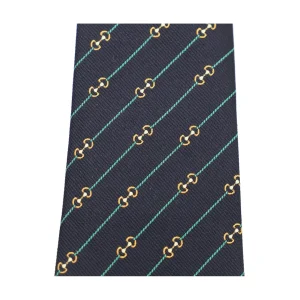 NAVY SILK TIE