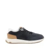 NAVY SUEDE SNEAKERS