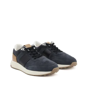 NAVY SUEDE SNEAKERS