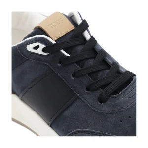 NAVY SUEDE SNEAKERS
