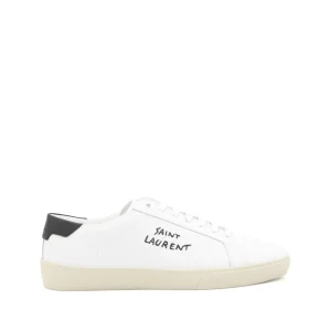 OFF WHITE AND BLACK LEATHER COURT CLASSIC S1/06 SNEAKERS