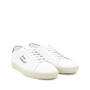 OFF WHITE AND BLACK LEATHER COURT CLASSIC S1/06 SNEAKERS