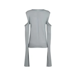 PALE BLUE WOOL KNITWEAR