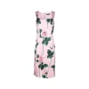 PINK AND GREEN VISCOSE BLEND DRESS