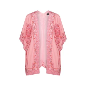 PINK AND RED SILK TOP