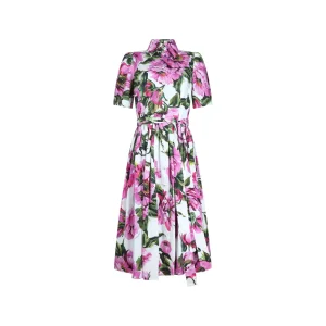 PINK AND WHITE COTTON DRESS