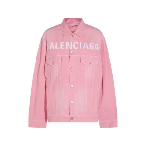 PINK COTTON DENIM JACKET