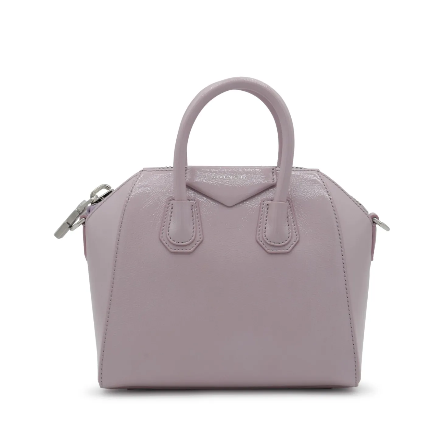 pink_leather_antigona_top_0.webp PINK LEATHER ANTIGONA TOP HANDLE BAG