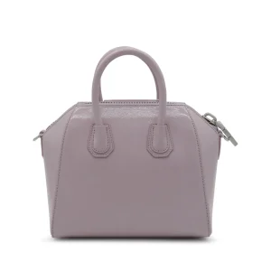 PINK LEATHER ANTIGONA TOP HANDLE BAG